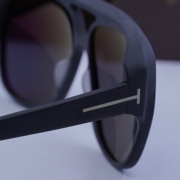 Tom Ford FT1103 02A Jayden Aviator Sunglasses - Black/Smoke